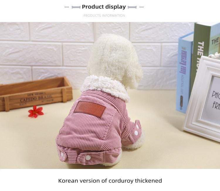 2022 Amazon Hot Sale 100% Cotton Designer Clothes Dog Jacket Clothes Coat