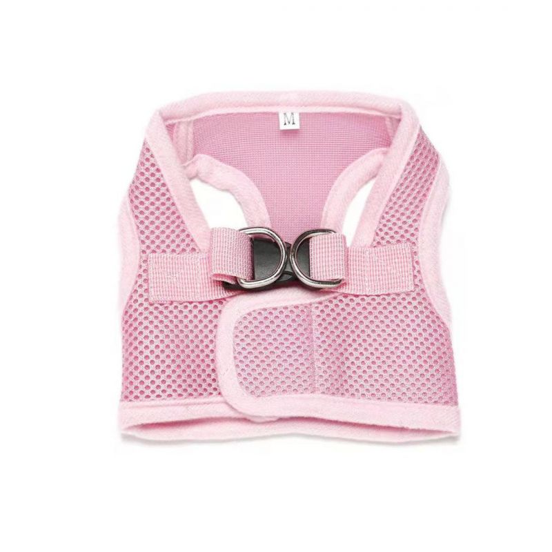 Pure Color Breathable Mesh Cloth Dog Harness Summer Cool Pet Harness