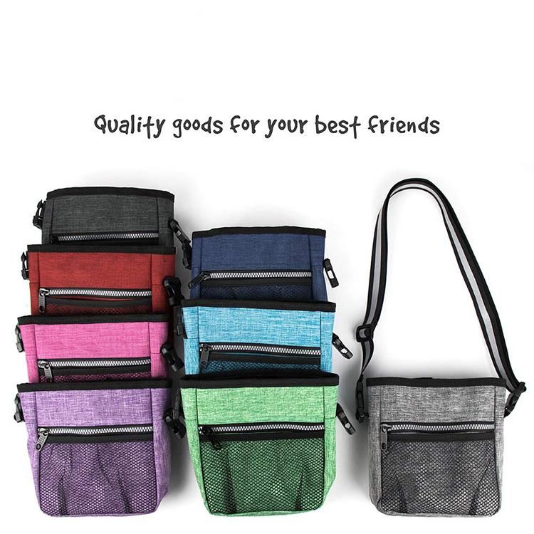 Multi-Function Portable Lightweight Durable Dog Training Pouch Wholesale Custom Pet Food Storage with Waist Strap