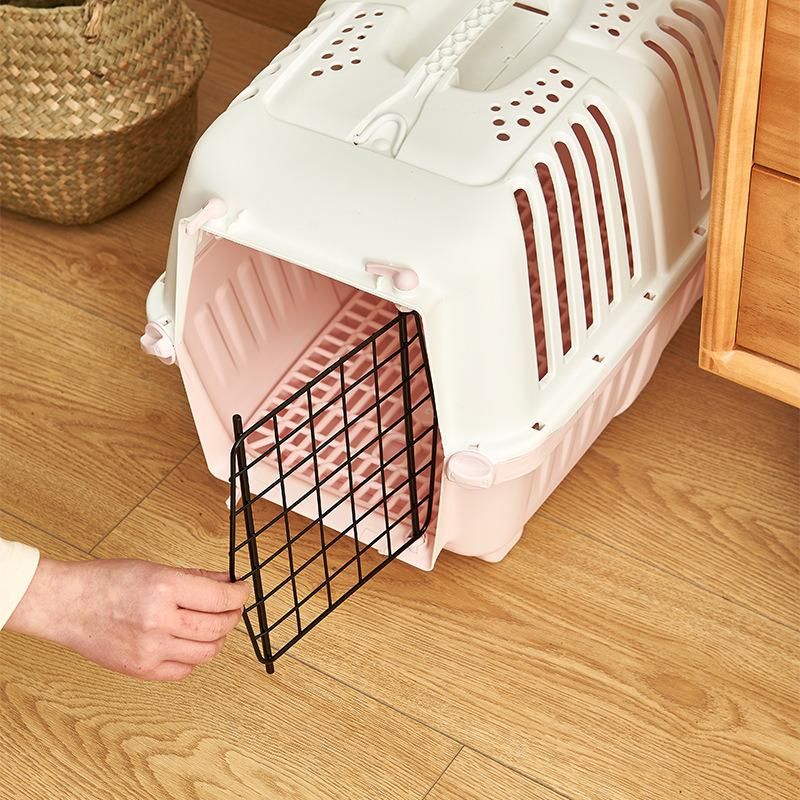 Pink Blue Green Plastic Pet Supplies Pet Carrier Cage Pet Travel Carrier