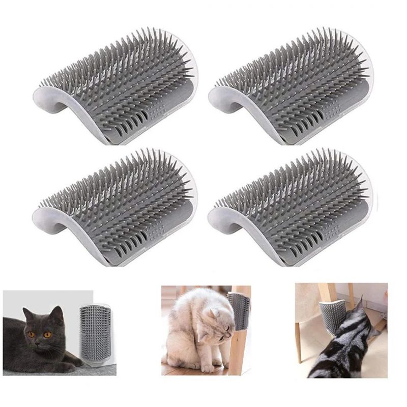 Best Price High Quality Soft Semi-Cylindrical Dog Cat Self Groomer Wall Corner Massage Comb Brush