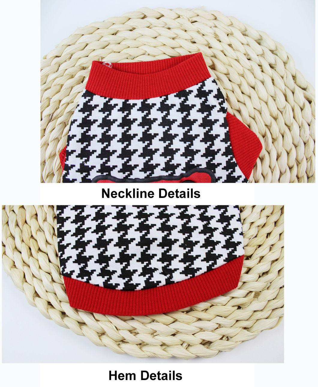 Wholesale Cotton Sleeveless Dog Vest Classic Style Teddy Pet Spring and Fall Clothing