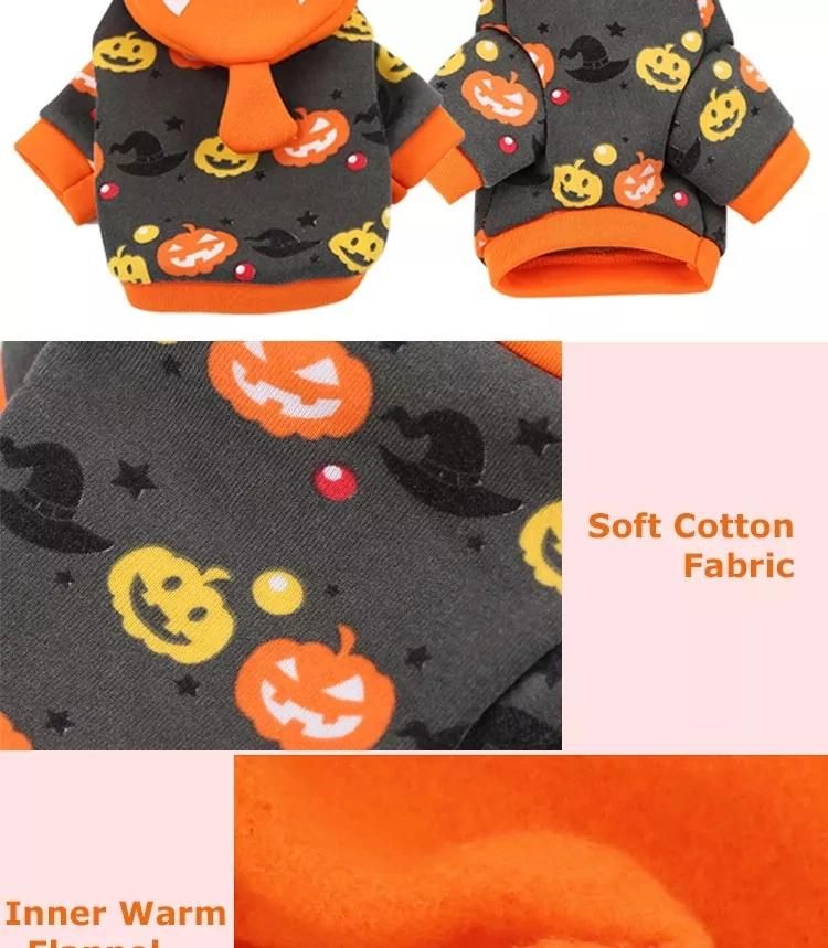 Dog Pumpkin Halloween Costume Luxury Pet Clothing Cute Puppy Clothes