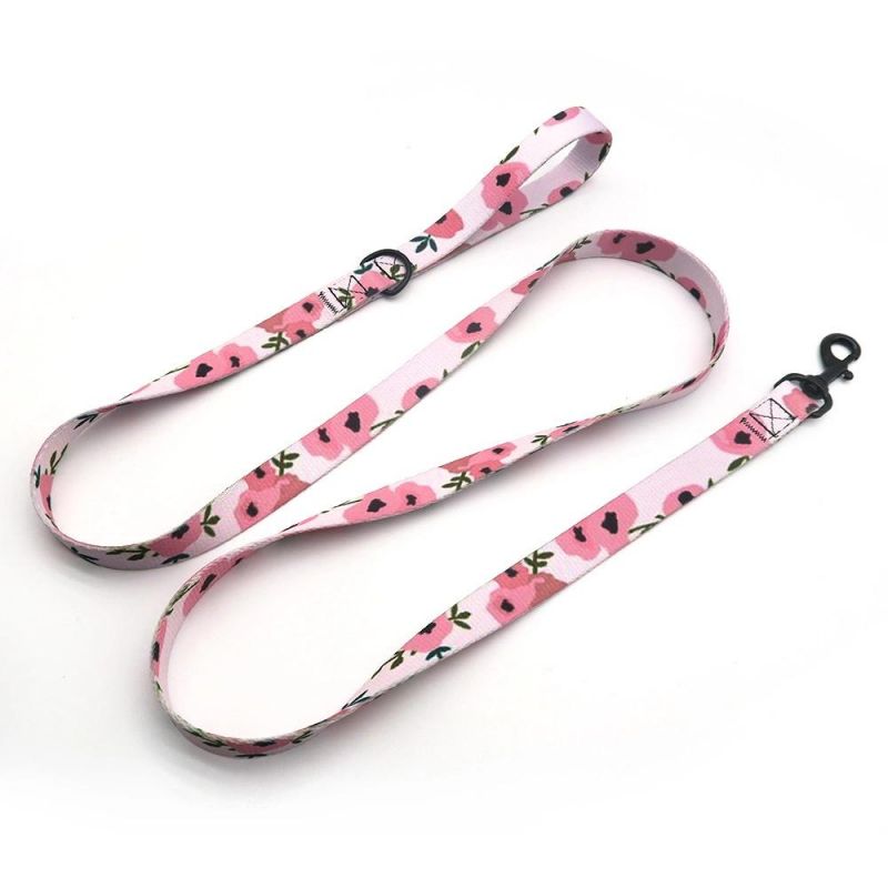 Hot Sale Premium Pet Accessories Printed No Fade Custom Dog Leash Wholesale