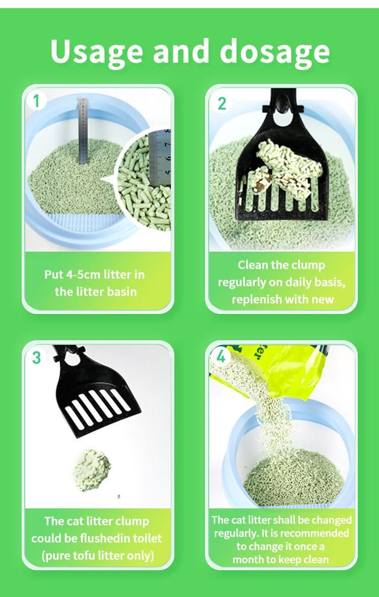 Pet Love No Dust Strong Clumping Strong Odor Control Plant Peach Tofu Litter Mix Bento