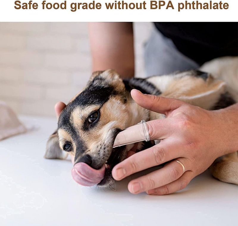 2022 Fashion Can Be Boiled to Sterilize Soft Free BPA Material Toothbrush for Dog