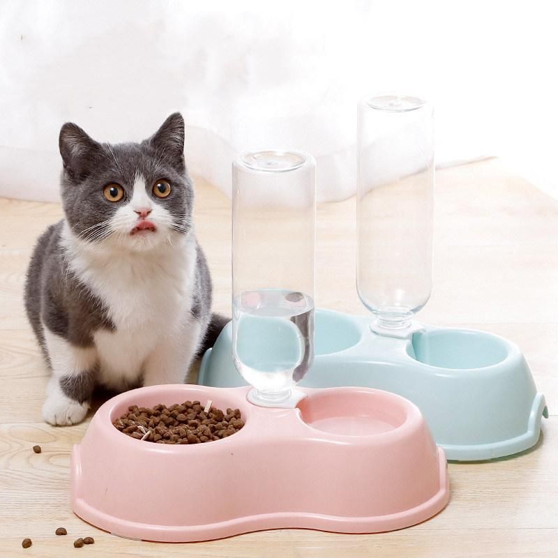 Pet Bowls Dog Food Water Feeder Pet Drinking Dish Feeder Cat Puppy