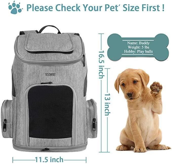 Customized Fashion Dog Cat Bag Pet Carrier Backpack