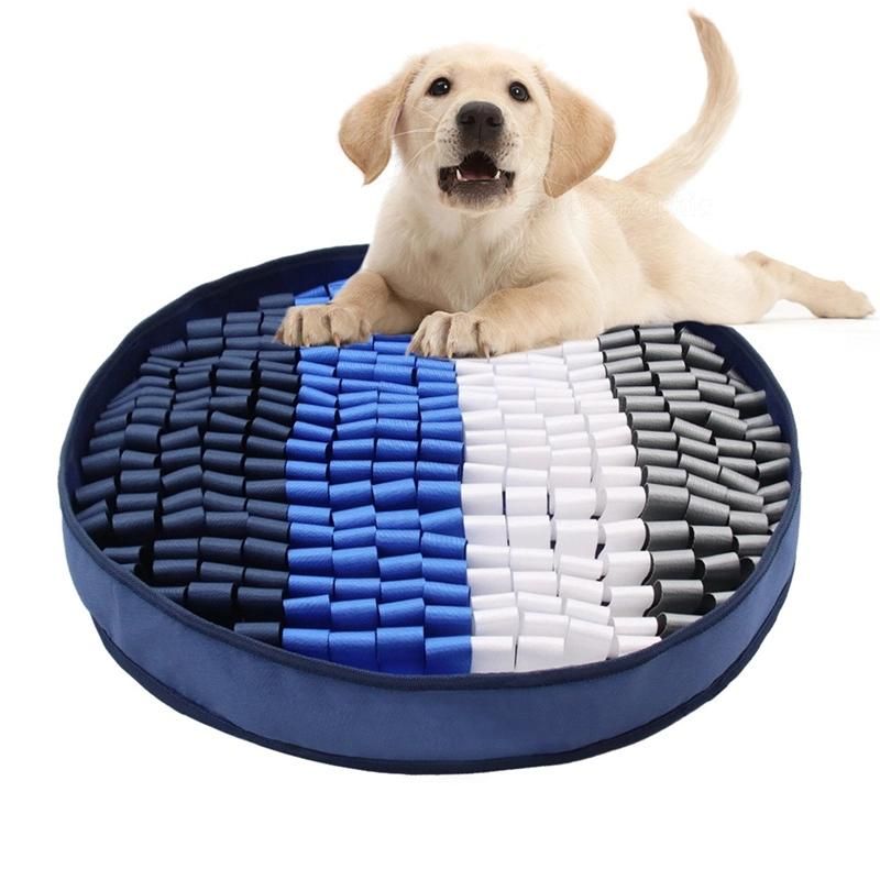 Pet Dog Snuffle Mat Nose Smell Training Sniffing Pad Slow Feeding Bowl