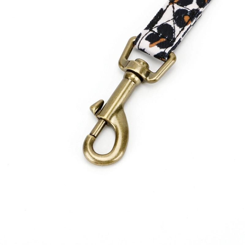 Leopard Pattern Dog Leash Collar Customized Logo Pattern Dog Leash
