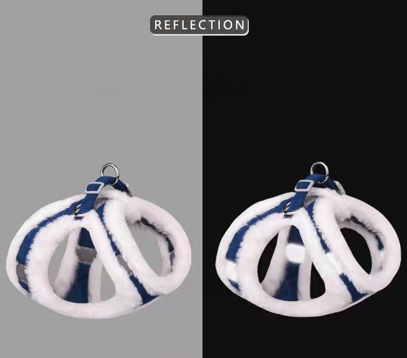 No Pull Dog Harness Soft Fleece Pet Harness with Pet Leash