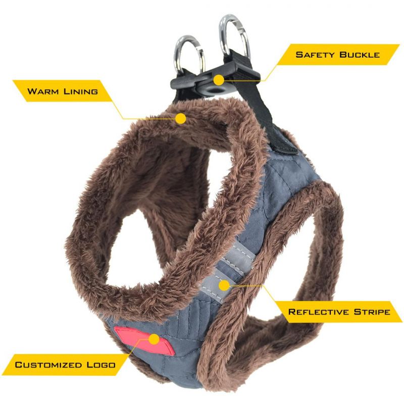 No Pull Adjustable Reflective Portable Easy on/off Warm Wholesale Dog Harness Dog Accessories