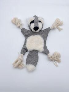 Cute Raccoon Angel Dolls New Design Plush Dog Vocal Toy Pet Toy