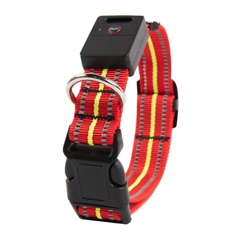 100% Waterproof LED Dog Collar USB Rechargeable Light Glowing Collars