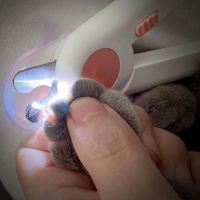 Two Colors LED Stainless Steel Pet Nail Clippers