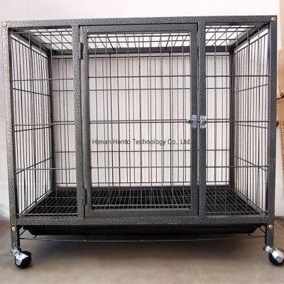 Folding Anti-Rust Durable Iron Pet Cats Dogs Travel Transport Cages Pet Carriers Houses with Door