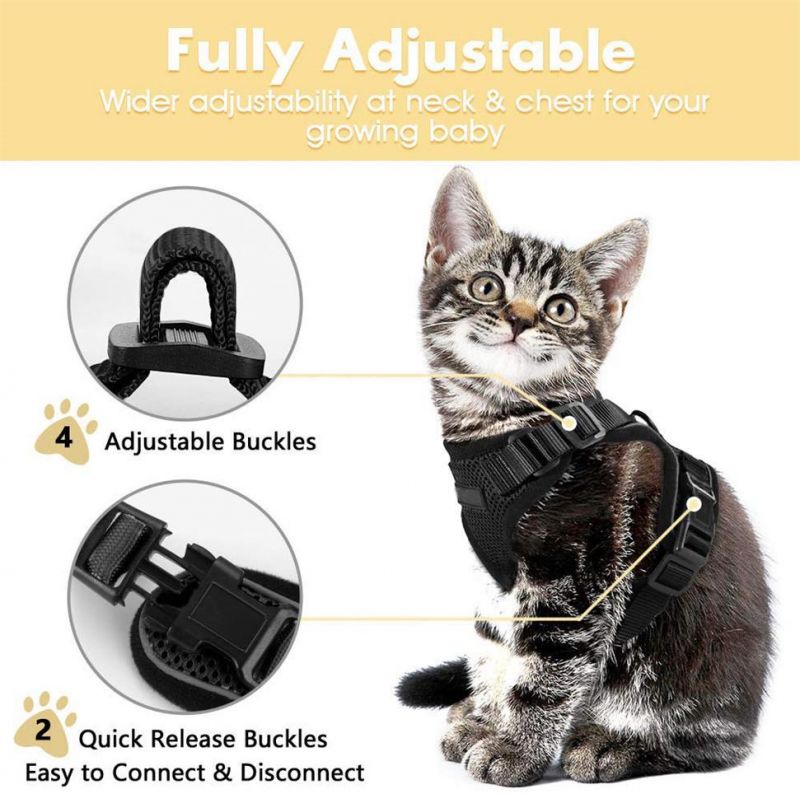 Escape Proof Small Cat and Dog Harness Soft Mesh Harness