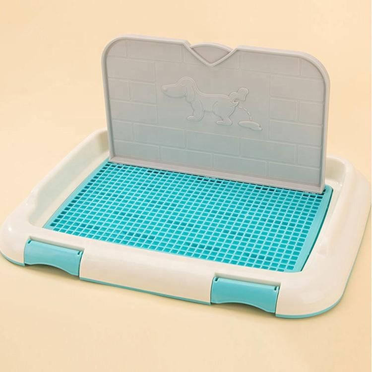 Wholesale Indoor Dog Toilet Tray Plastic Puppy Potty Litter Training Pet Male Dog PEE Tray Grand Dog Toilet