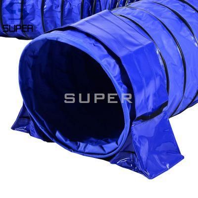 Various Colors Double Colors PVC Coated Dog Agility Tunnnel with Tunnel Bags