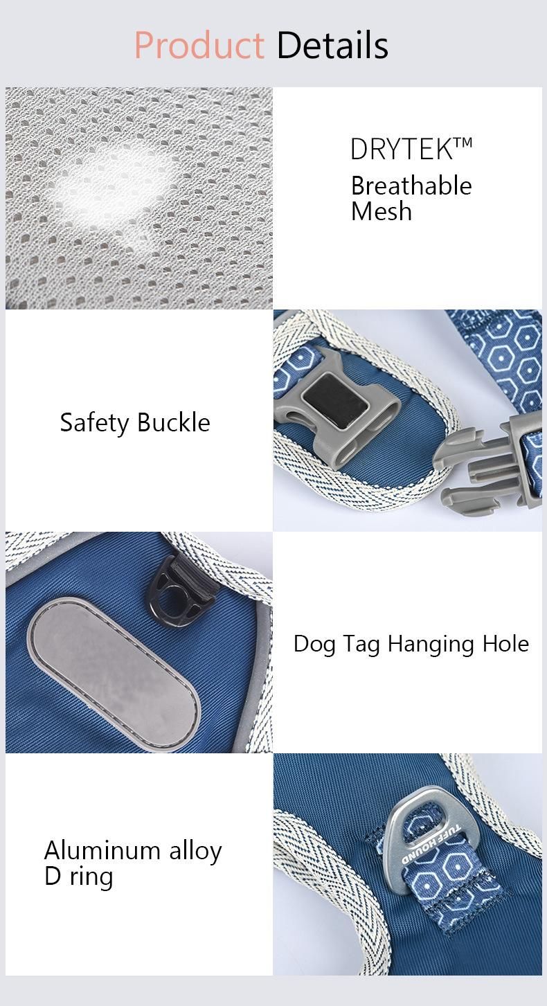 All Kinds of Full Sets Breathable Mesh Pet Dog Harness/Waggy Tails Dog Harness/Harness for Dog