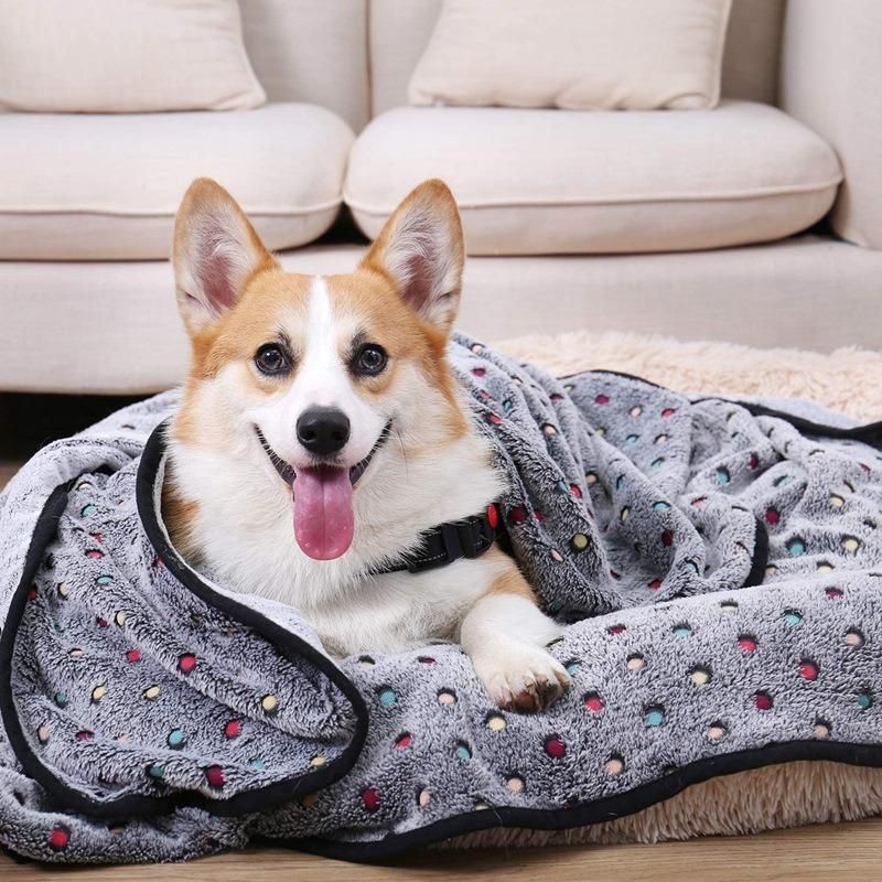 Wholesale Multi-Fuctional Throw Durable Portable Waterproof Anti Biting/Bite-Resistant Sleeping Fleece Pet Blanket Suitable for Cats and Small/Medium Dogs