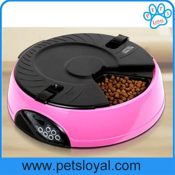Manufacturer Automatic 6 Meals Pet Dog Feeder Bowl