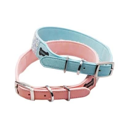 Good Quality Hunting Unique Personalised Metal Buckle PU Leather Dog Collar