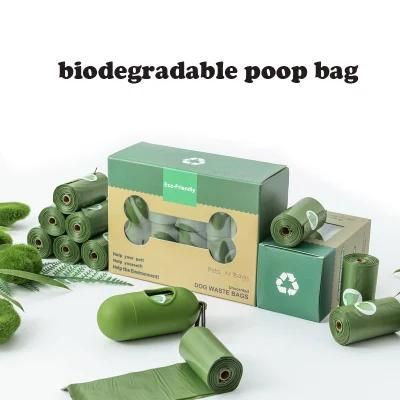 Dog Poop Bags Biodegradable Environmental Protection Pet Trash Bags Lavender Scent Black Garbage Bag Green Poobag