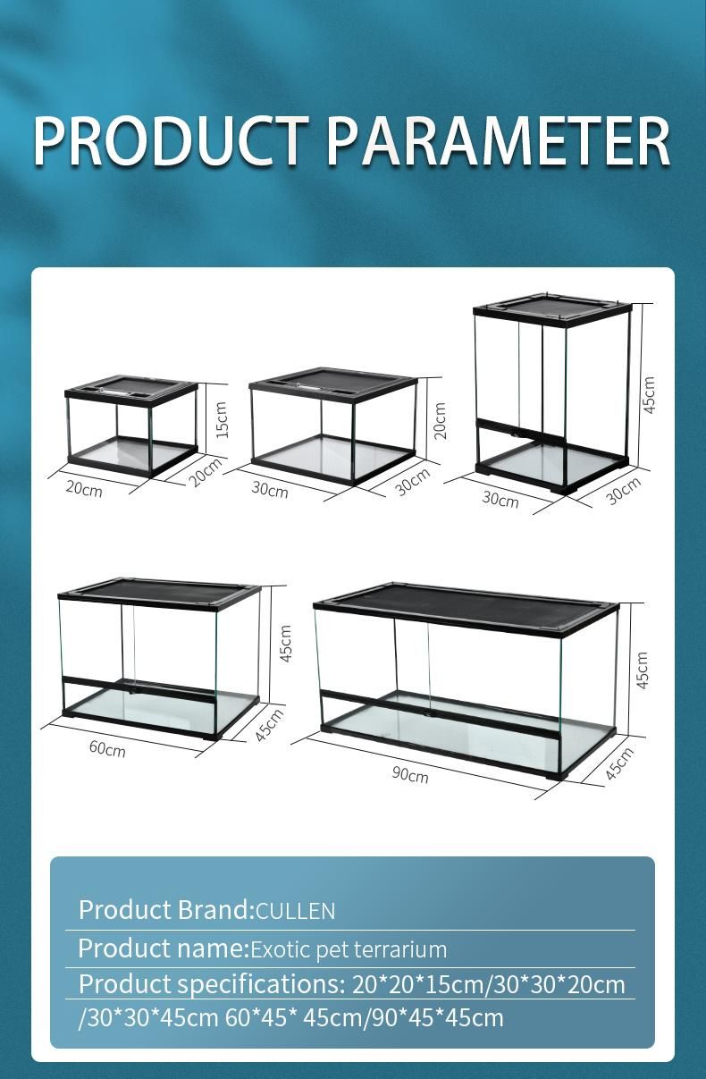 High-Quality Climbing Pet Glass Tank Terrarium