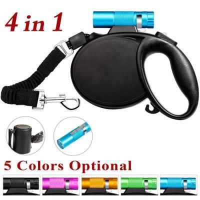 Protective Bungee Leash/Poop Bag Dispenser/Poop Bags for Medium Large Dogs