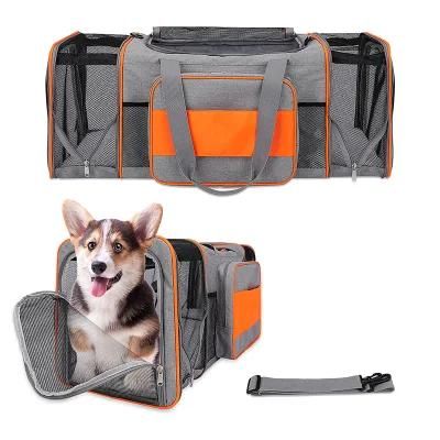 Airline Approved Expandable Soft Sided Pet Travel Breathable Carrying Handbag