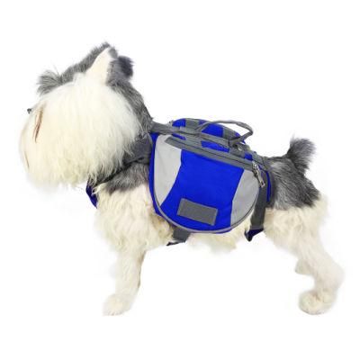 Adjustable Saddle Bag Hiking Outdoor Reflective Dog Backpack Pet Products