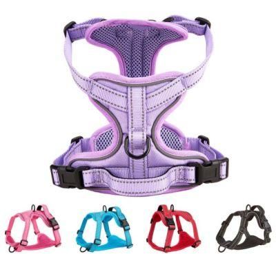 No-Pull Pet Harness with 2 Leash Clips All Round Reflective Dog Harness