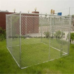 Galvanized Chain Link Fence Dog Cages Dog Kennel