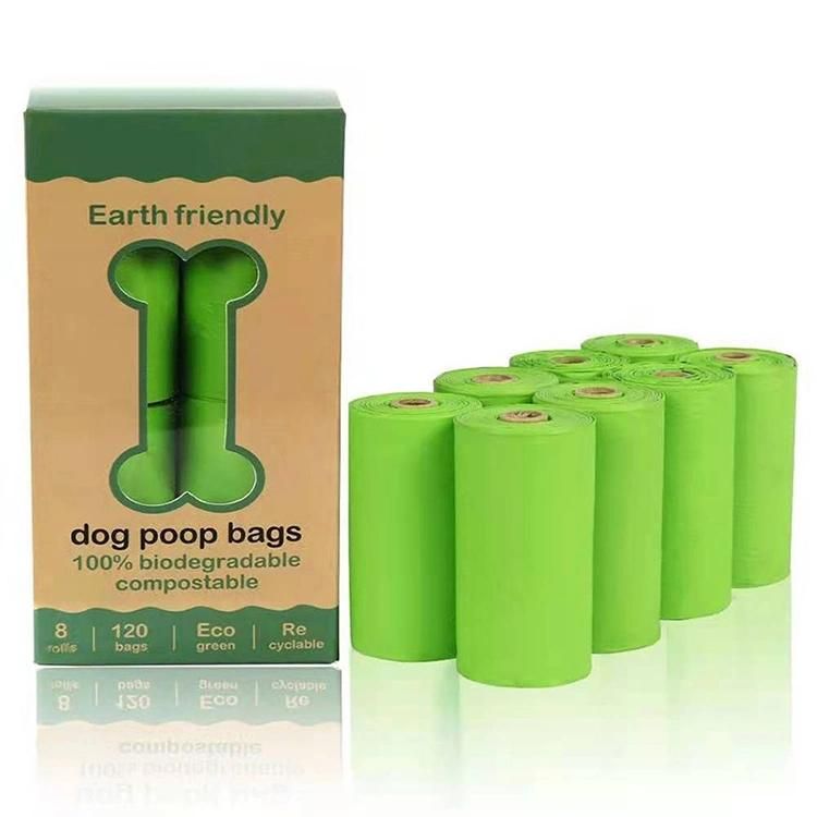 Disposable Christmas Corn Biodegradable Pet Bag Walk Degradable Dog Poop Waste Bag