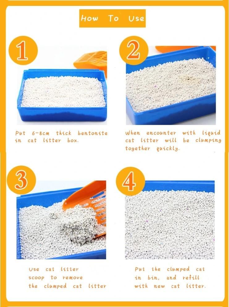 The Best Cat Litter Big Bag Wholesale Product - Big Bag Cat Litter - Pet Shop Bentonite Cat Litter – White for Cat Cleaning