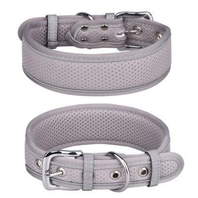 Breathable and Soft Mesh Fabric Pet Collar for Medium Large Dog