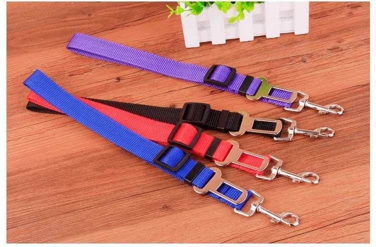 Adjustable Pet Dog Leash Car Seat Belt Harness Clip in Lead