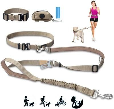 5 in 1 Hands Free Dog Leash Set 4PCS for Walking Retractable Running Leash