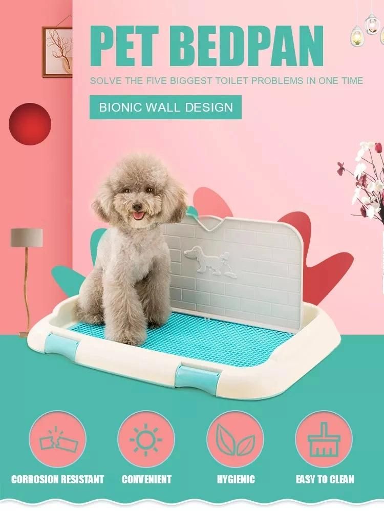 Pet Potty Product Litter Tray Puppy Dog PEE Sheet Flat Dog Poop Toilet Dog Plastic Toilet