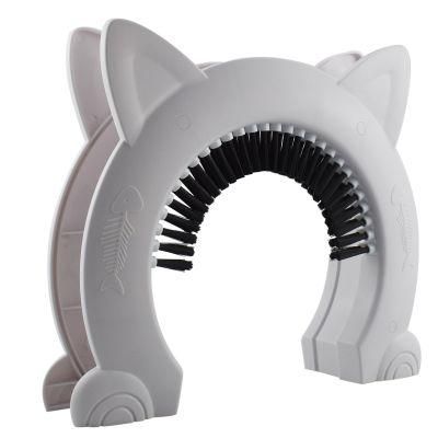 EU&Us Exclusive Patent Pet Wardrobe Door Brush Wall Cat Shape Flap Door