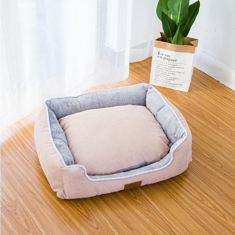 Wholesale Luxury Waterproof Ultra Soft Pet Dog Bed Rectangle Pet Bed Washable Dog Bed