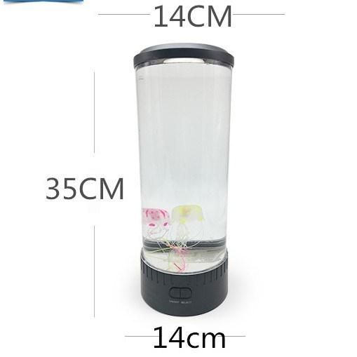 LED Desktop Light Jellyfish Tropical Fish Aquarium Tank /Cylinder Fish Tank