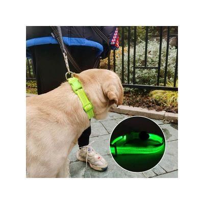 LED Reflective Rechargeable Travel Portable Outdoor Collars for Dogs