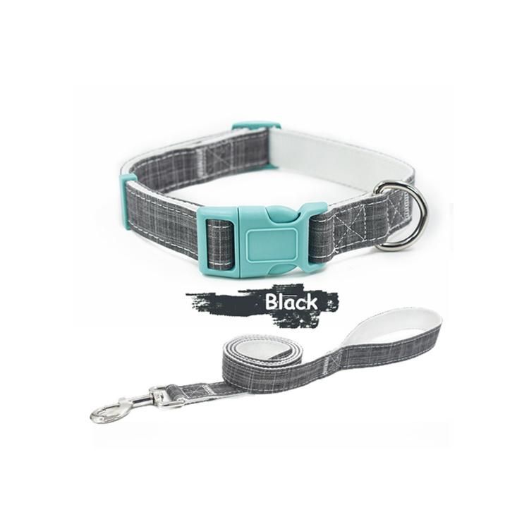 Custom Design Soft Neoprene Padded Adjustable Pattern Cute Sublimation Heat Transfer Polyester Dog Collar Leash