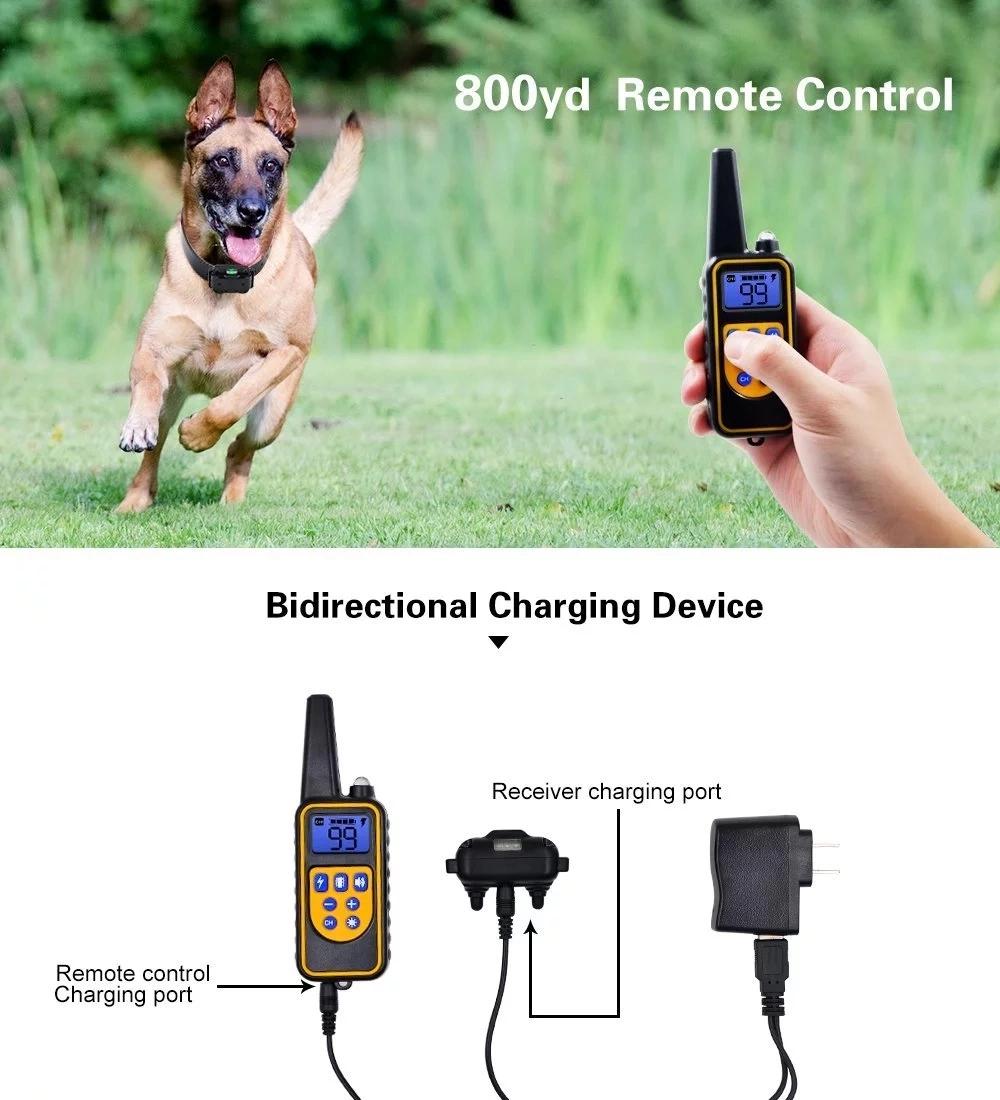 New Arrival Professional Electric Shock Pet Slave Dog Training Collar with Remote/Smart Dog Collar Trainer Pet Accessory