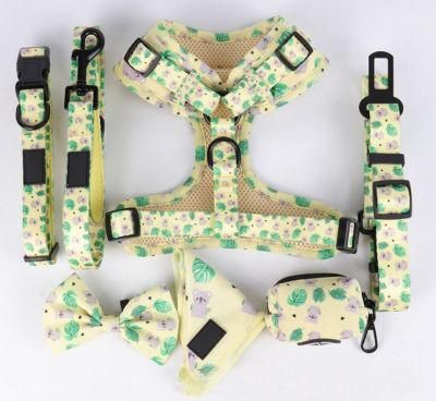 Factory Wholesales Pet Accessories Custom Vest Dog Harness Dog Leash Pet Collars Set