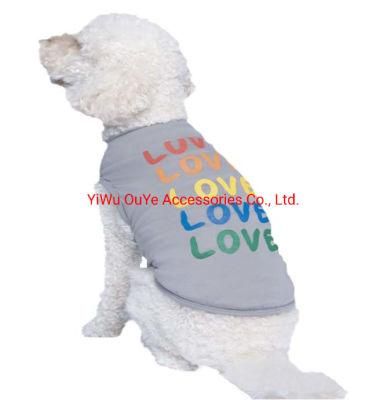 Valentine Day Heart Vest Dog Accessories Apparel Pet Clothes