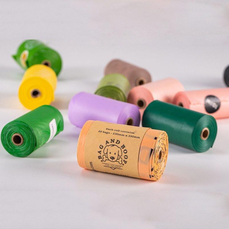 Custom Colorful Biodegradable Compostable Dog Poop Bag Pet Waste Bag