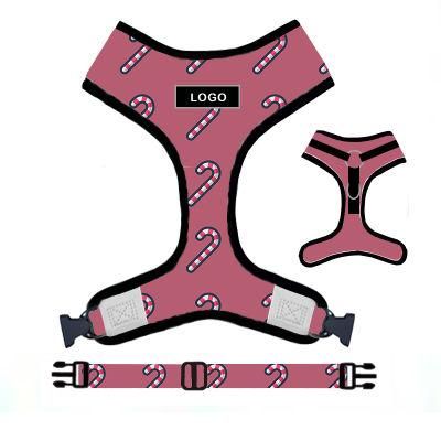 Soft Nylon Printed Dog Harness Manufacturers Reversible Pet Dog Harness Custom Cute Reversible Dog Body Harness